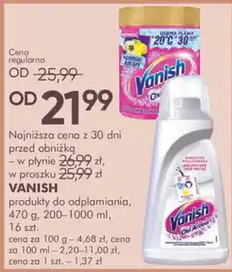SuperPharm Vanish produkty do odplamiania oferta