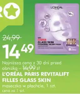SuperPharm L'oréal paris revitalift filles glass skin maseczka w płachcie oferta