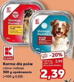 Kaufland K-Classic Stückige Pastete Karma dla psów oferta