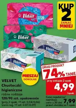 Kaufland Velvet Chusteczki higieniczne Velvet Art / ecopack oferta