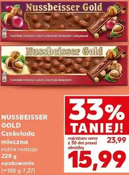 Kaufland Czekolada Nussbeisser Gold oferta