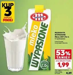 Kaufland Mlekovita Wypasione Mleko UHT 2% tł oferta