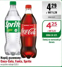 Eurocash Napój gazowany: Coca-Cola, Fanta, Sprite oferta