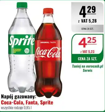 Eurocash Napój gazowany: Coca-Cola, Fanta, Sprite oferta