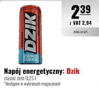 Eurocash Napój energetyczny: Dzik classic zero oferta