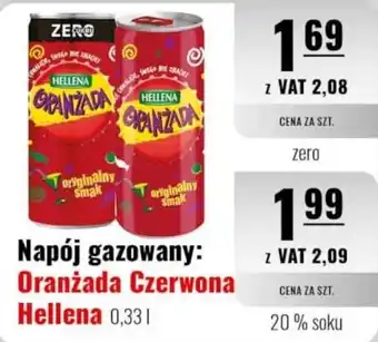Eurocash Napój gazowany: Oranżada Czerwona Hellena oferta