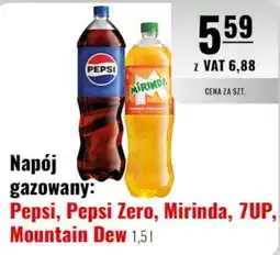 Eurocash Napój gazowany: Pepsi, Pepsi Zero, Mirinda, 7UP, Mountain Dew oferta