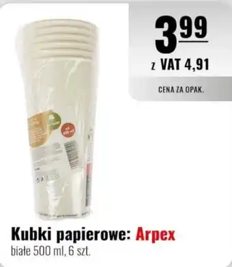Eurocash Kubki papierowe: Arpex oferta