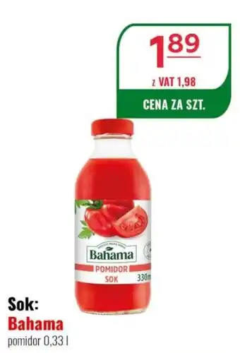 Eurocash Sok Bahama pomidor oferta