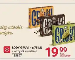 Selgros Lody na patyku Sammontana Gruvi 4-pak oferta