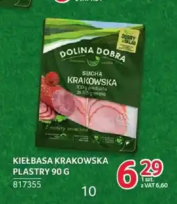 Selgros Kiełbasa krakowska sucha plastry Dolina Dobra oferta