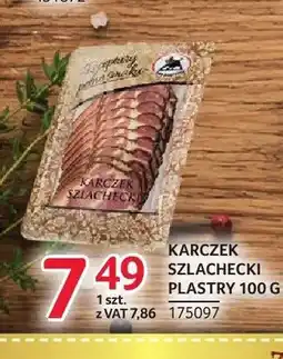 Selgros Karczek szlachecki plastry ZMB Białystok oferta