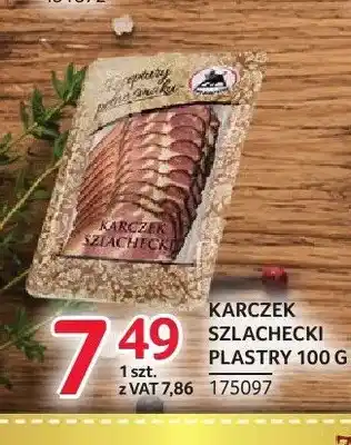 Selgros Karczek szlachecki plastry ZMB Białystok oferta