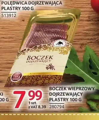 Selgros Boczek wieprzowy dojrzewający plastry ZMB Białystok oferta