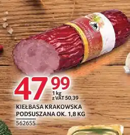 Selgros Kiełbasa krakowska podsuszana ZMB Białystok oferta