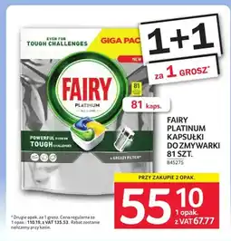 Selgros Kapsułki do zmywarki Fairy Platinum oferta