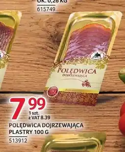 Selgros Polędwica dojrzewająca plastry ZMB Białystok oferta