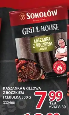 Selgros Kaszanka grillowa z boczkiem i cebulką Sokołów Grill House oferta
