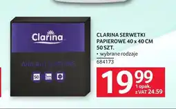 Selgros Serwetki papierowe Clarina oferta