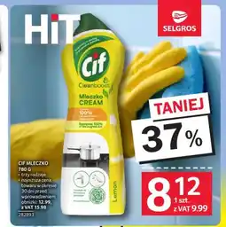 Selgros Mleczko do czyszczenia Cif Cream Lemon oferta