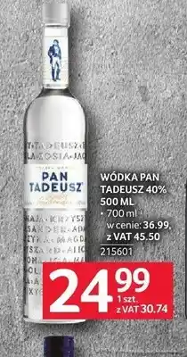 Selgros Wódka Pan Tadeusz 40% oferta