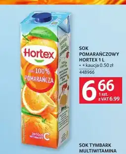 Selgros Sok pomarańczowy Hortex 100% oferta