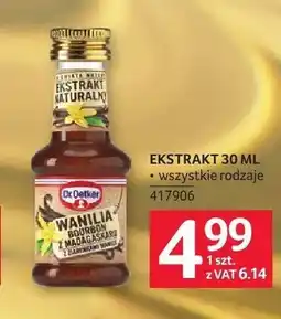 Selgros Ekstrakt naturalny wanilia z Madagaskaru Dr. Oetker oferta