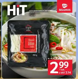 Selgros Makaron świeży House of Asia Udon oferta