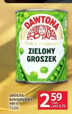 Selgros Groszek zielony konserwowy Dawtona oferta
