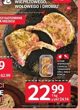 Selgros Schab wieprzowy z kością Tomahawk grill mała porcja oferta