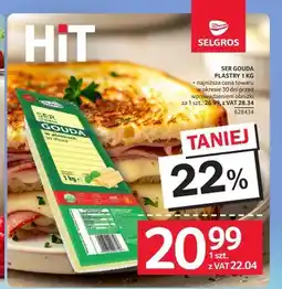 Selgros Ser Gouda plastry Mlekpol oferta