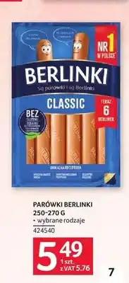 Selgros Parówki Berlinki Classic oferta