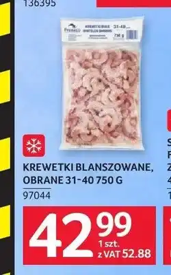 Selgros Krewetki blanszowane, obrane 31-40 Frigor oferta