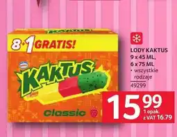 Selgros Lody Kaktus 9-pak oferta