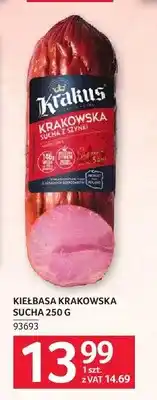 Selgros Kiełbasa krakowska sucha Krakus oferta