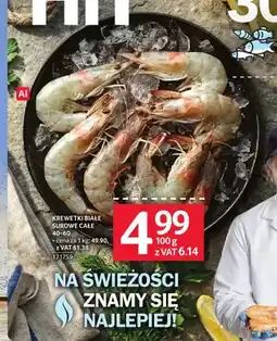 Selgros Krewetki białe surowe całe 40-60 oferta