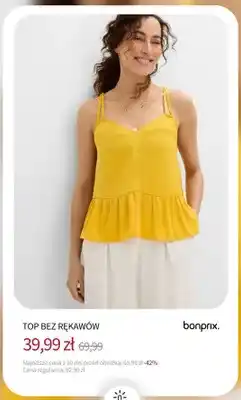 BonPrix Top bez rękawów Bonprix oferta