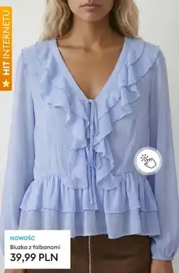 Sinsay Bluzka z falbanami oferta