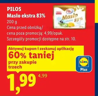 Lidl Masło Pilos oferta