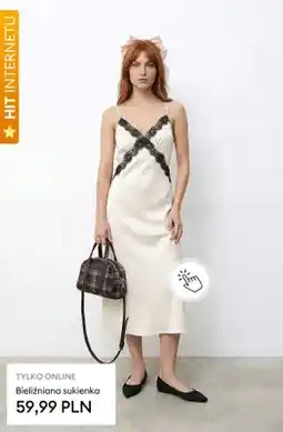 Sinsay Bieliźniana sukienka oferta
