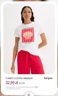 BonPrix T-shirt z czystej bawełny Bonprix oferta
