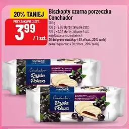 Polomarket Biszkopty z galaretką o smaku czarnej porzeczki Conchador Rajska Pokusa w białej czekoladzie oferta