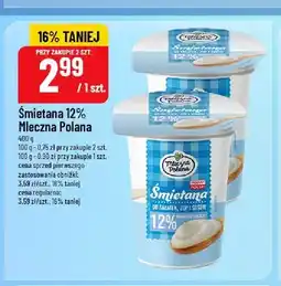 Polomarket Śmietana 12% Mleczna Polana oferta