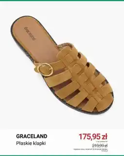 Deichmann Płaskie klapki Graceland oferta