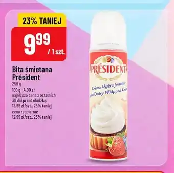 Polomarket Bita śmietana Président oferta