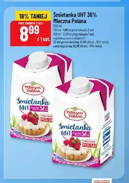 Polomarket Śmietanka UHT 36% Mleczna Polana oferta