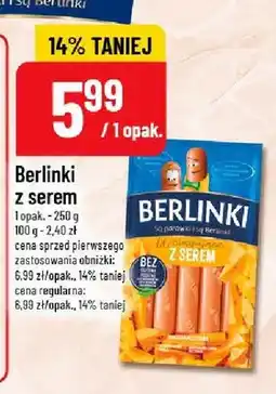 Polomarket Parówki Berlinki z serem oferta