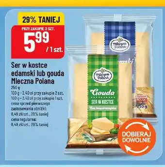 Polomarket Ser w kostce edamski Mleczna Polana oferta