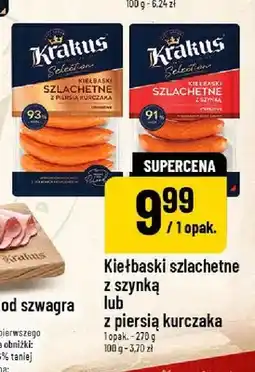 Polomarket Kiełbaski szlachetne z piersią kurczaka Krakus oferta