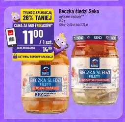 Polomarket Beczka śledzi filety z suszonymi pomidorami Seko oferta